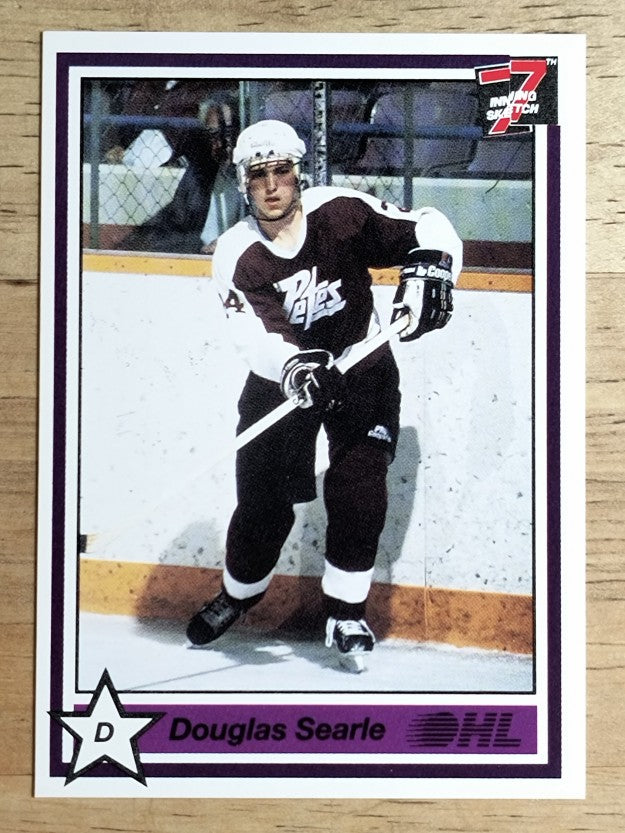 1990-91 7th Inning Sketch OHL #371 Doug Searle