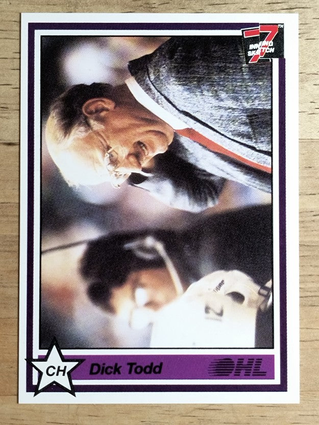 1990-91 7th Inning Sketch OHL #376 Dick Todd CO