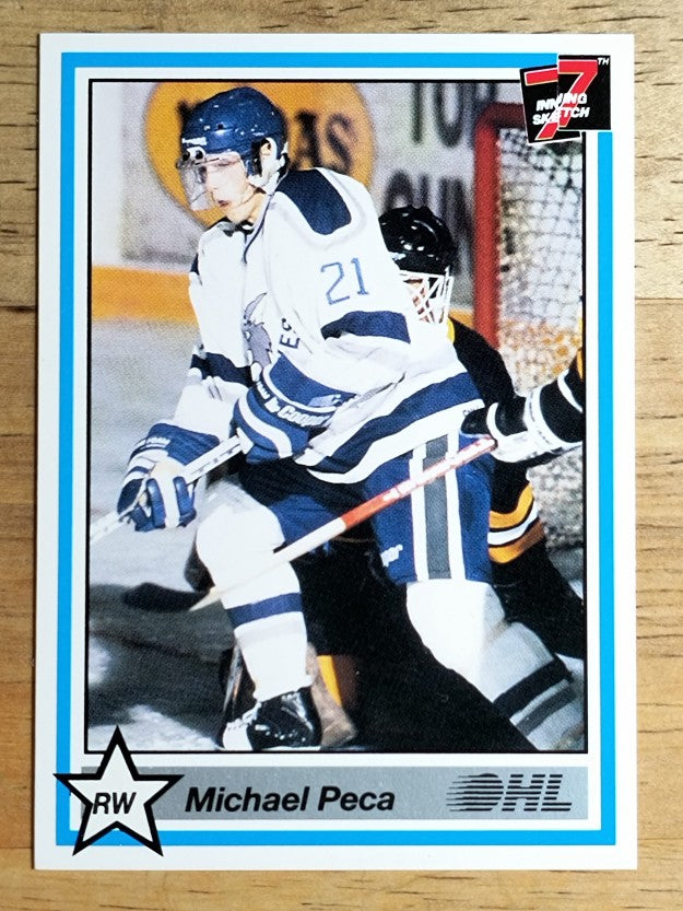 1990-91 7th Inning Sketch OHL #392 Mike Peca