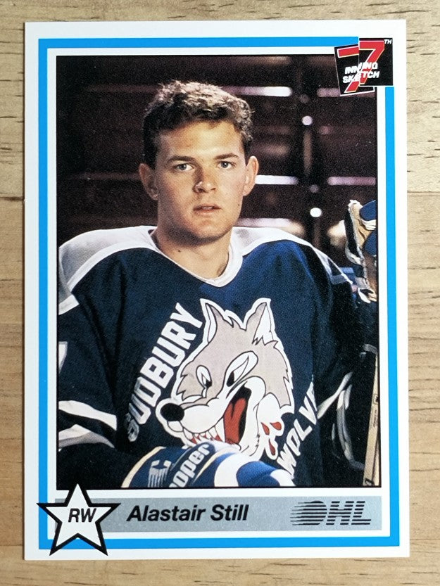 1990-91 7th Inning Sketch OHL #395 Alastair Still