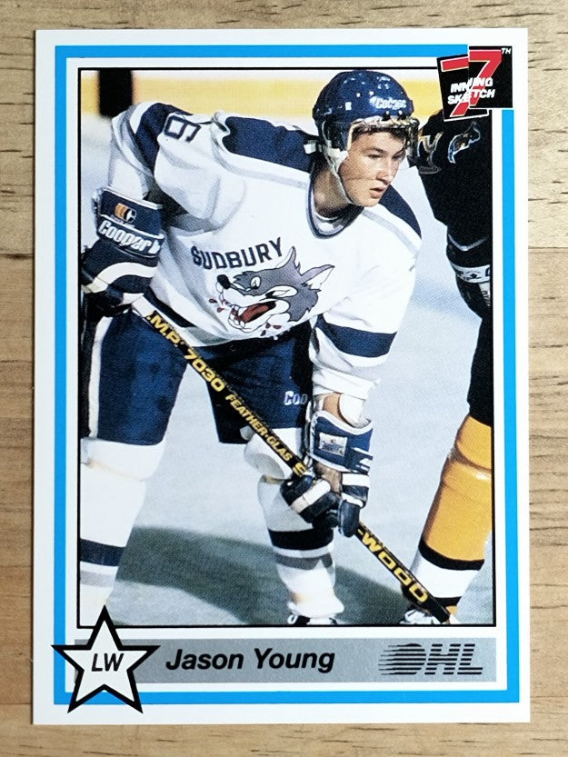 1990-91 7th Inning Sketch OHL #398 Jason Young
