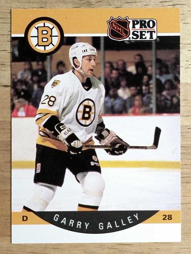 1990-91 Pro Set #7A Garry Galley ERR RC/Misspelled Gary on back