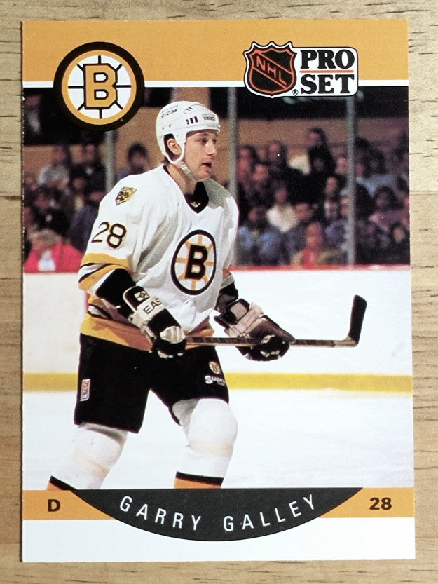 1990-91 Pro Set #7A Garry Galley ERR RC/Misspelled Gary on back