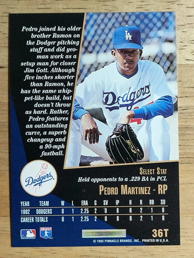 1993 Select Rookie/Traded #36T Pedro Martinez (NM)