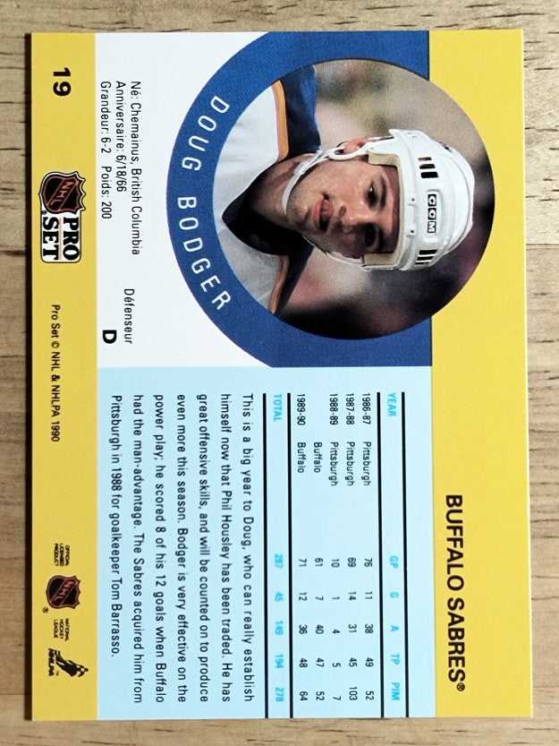 1990-91 Pro Set #19 Doug Bodger