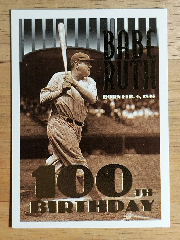 1995 Topps #3 Babe Ruth 100th B-Day