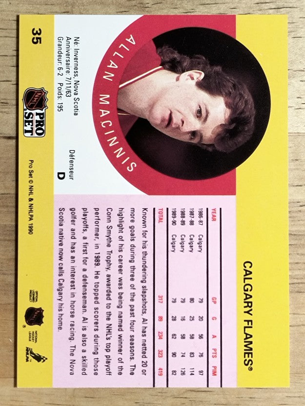 1990-91 Pro Set #35 Al MacInnis