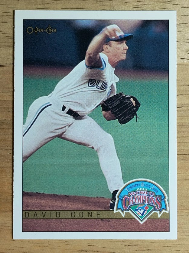 1993 O-Pee-Chee World Champions #4 David Cone