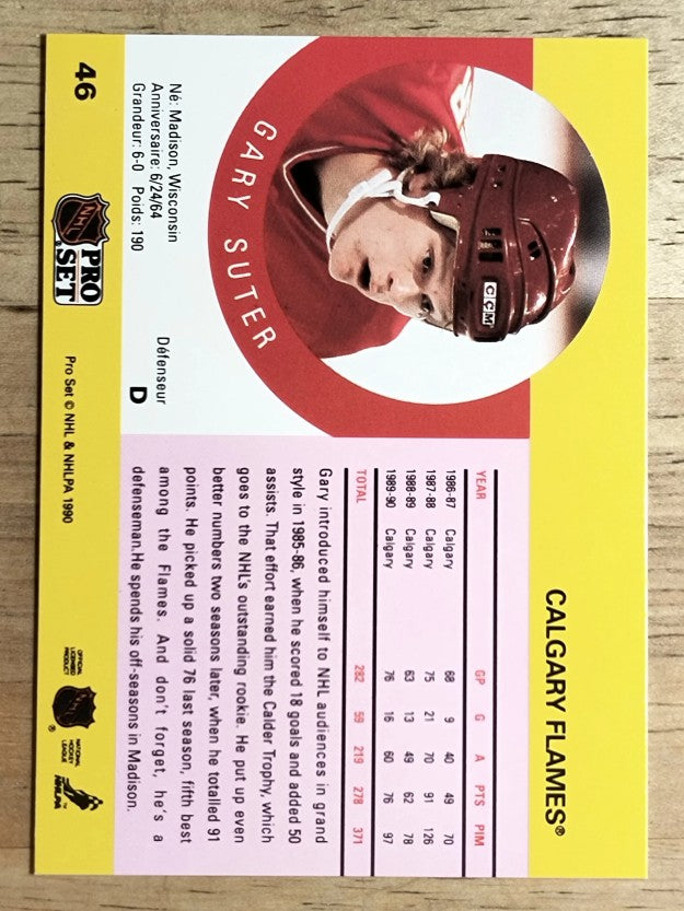 1990-91 Pro Set #46 Gary Suter