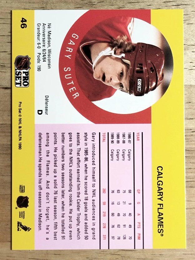 1990-91 Pro Set #46 Gary Suter