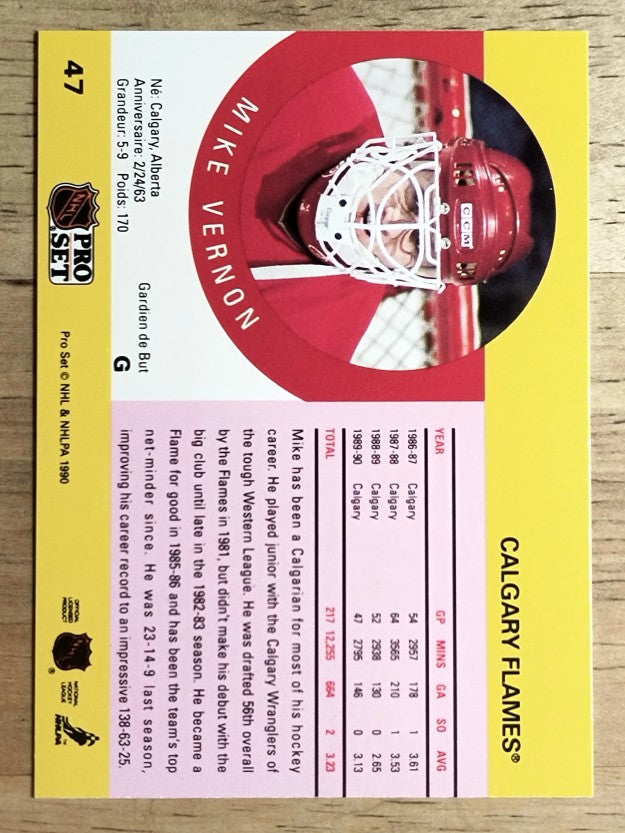 1990-91 Pro Set #47 Mike Vernon