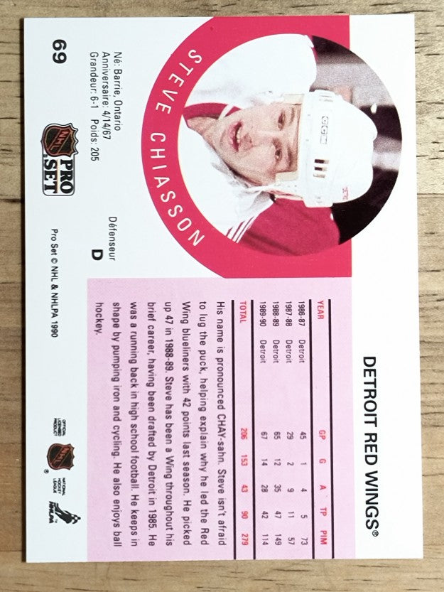 1990-91 Pro Set #69 Steve Chiasson
