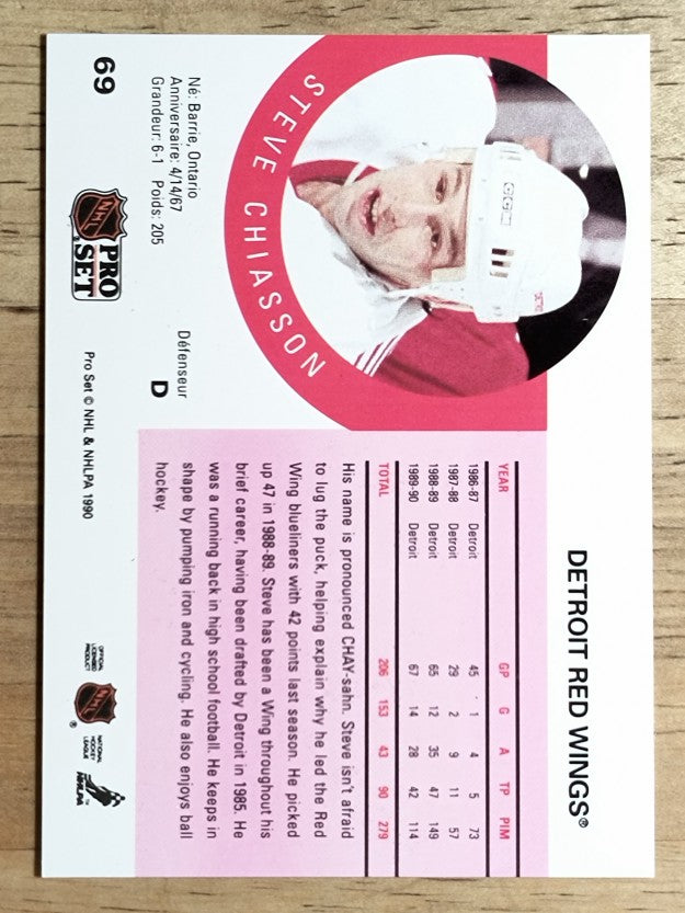 1990-91 Pro Set #69 Steve Chiasson