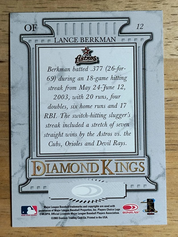 2004 Donruss #12 Lance Berkman DK
