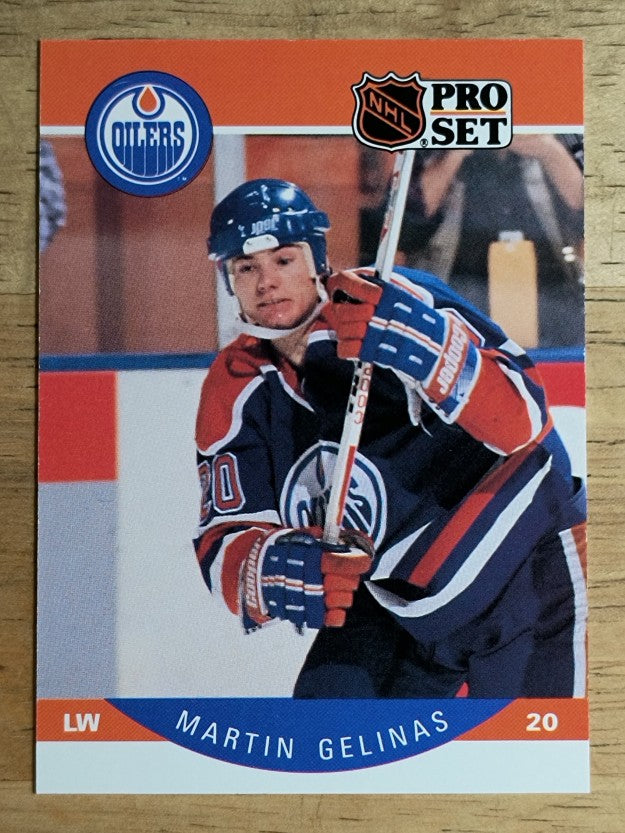 1990-91 Pro Set #83 Martin Gelinas RC