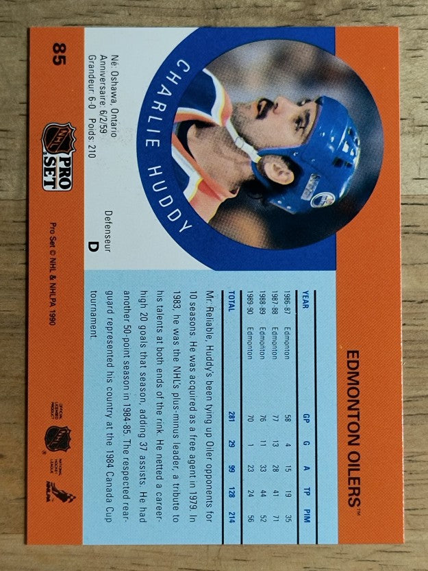 1990-91 Pro Set #85 Charlie Huddy