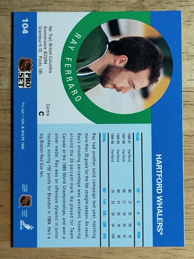1990-91 Pro Set #104 Ray Ferraro