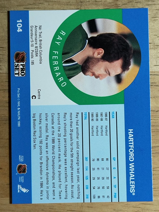 1990-91 Pro Set #104 Ray Ferraro