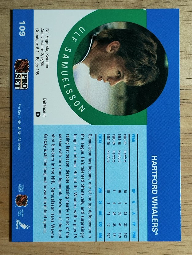 1990-91 Pro Set #109 Ulf Samuelsson