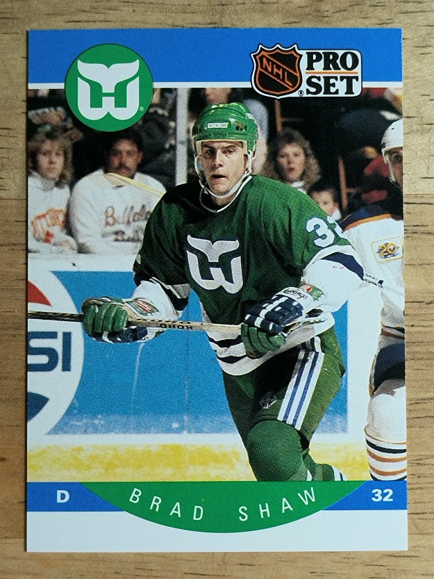 1990-91 Pro Set #110 Brad Shaw RC
