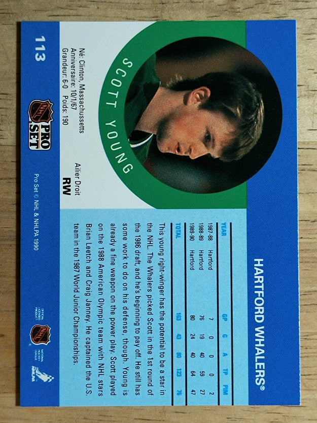 1990-91 Pro Set #113 Scott Young