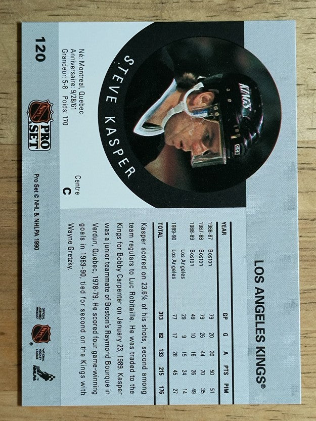 1990-91 Pro Set #120 Steve Kasper