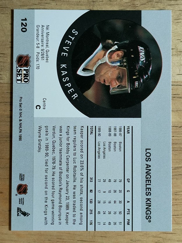 1990-91 Pro Set #120 Steve Kasper