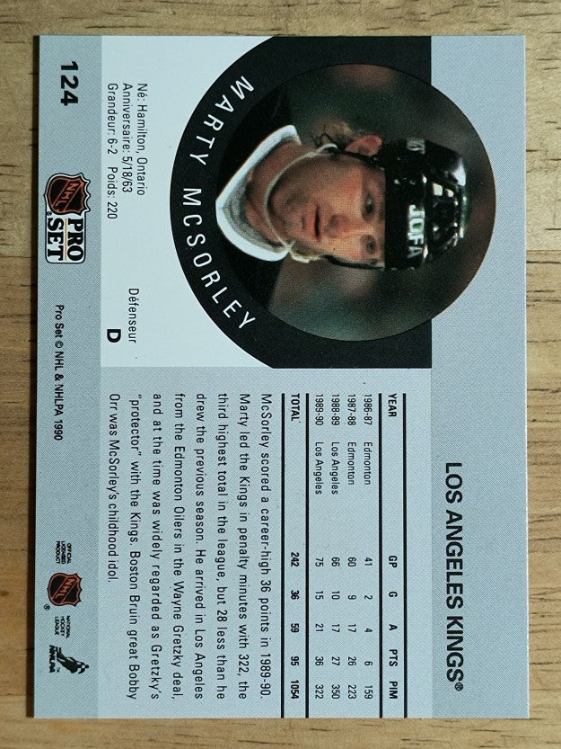 1990-91 Pro Set #124 Marty McSorley