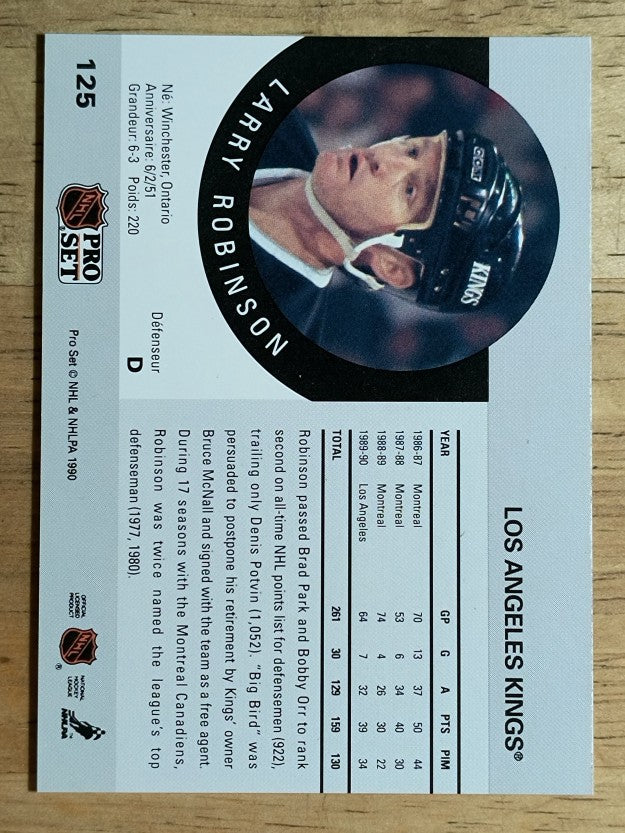 1990-91 Pro Set #125 Larry Robinson