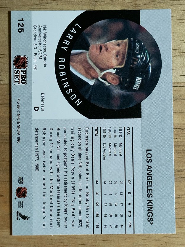 1990-91 Pro Set #125 Larry Robinson