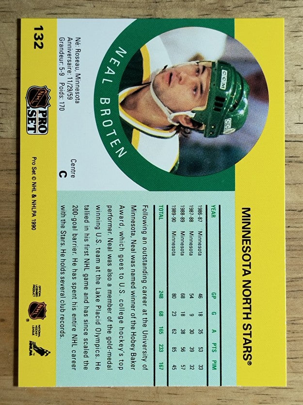 1990-91 Pro Set #132 Neal Broten