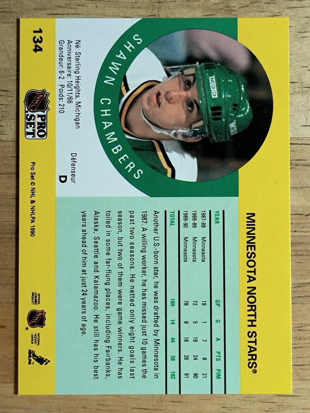 1990-91 Pro Set #134 Shawn Chambers