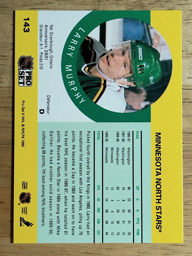 1990-91 Pro Set #143 Larry Murphy