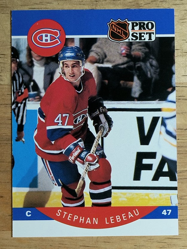 1990-91 Pro Set #152 Stephan Lebeau RC