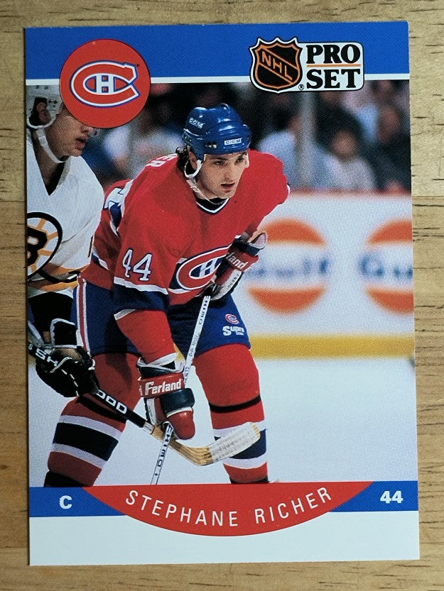 1990-91 Pro Set #156 Stephane Richer