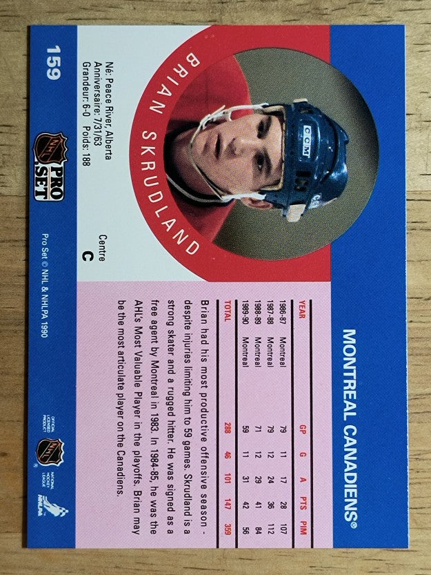 1990-91 Pro Set #159 Brian Skrudland