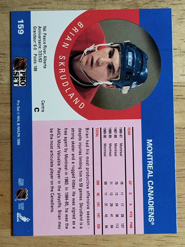 1990-91 Pro Set #159 Brian Skrudland