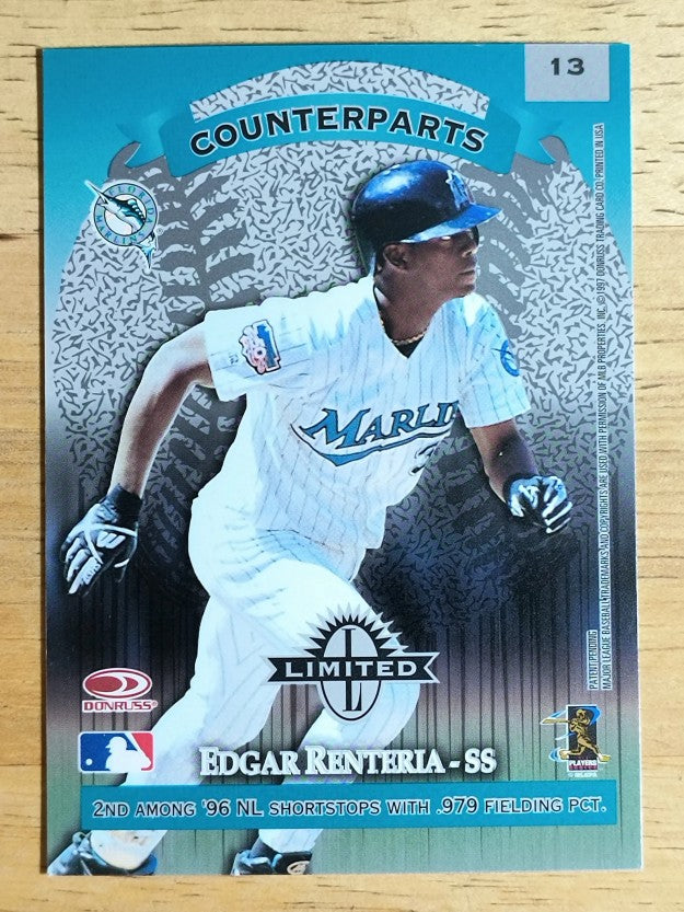 1997 Donruss Limited #13 Alex Rodriguez/Edgar Renteria C