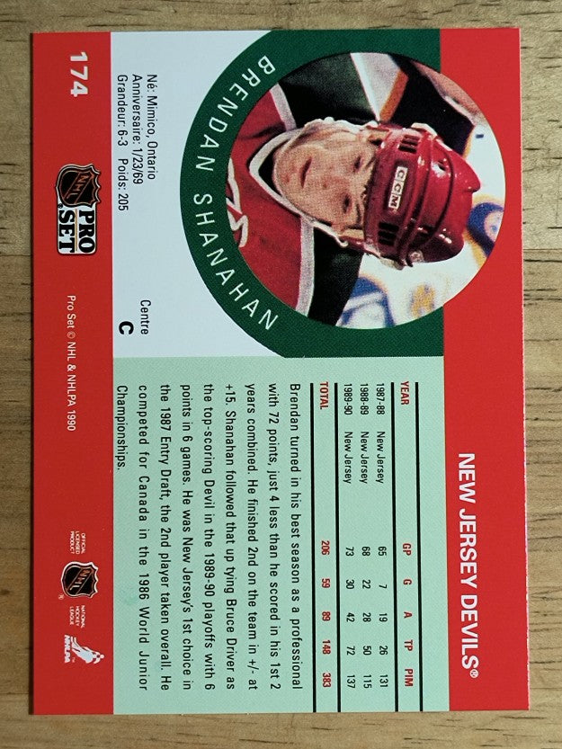 1990-91 Pro Set #174 Brendan Shanahan