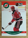1990-91 Pro Set #176A Patrik Sundstrom ERR/Front photo Peter Stastny