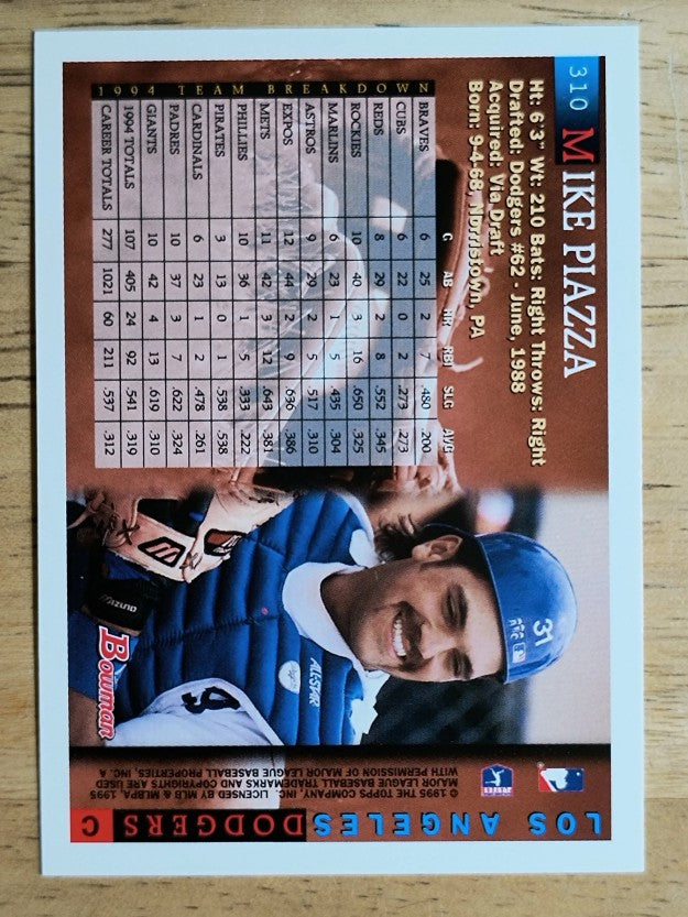 1995 Bowman #310 Mike Piazza