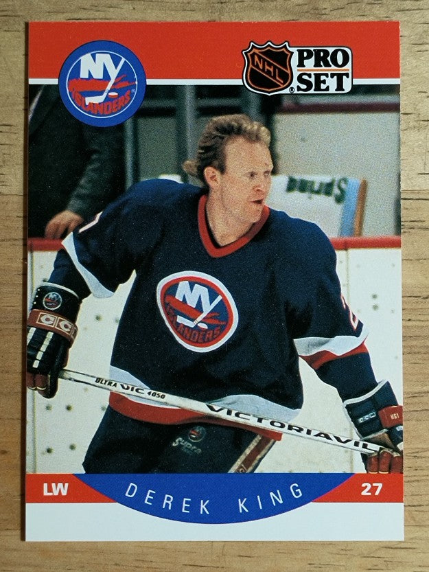 1990-91 Pro Set #185 Derek King