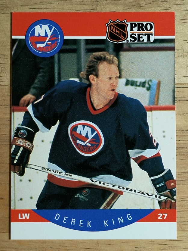 1990-91 Pro Set #185 Derek King