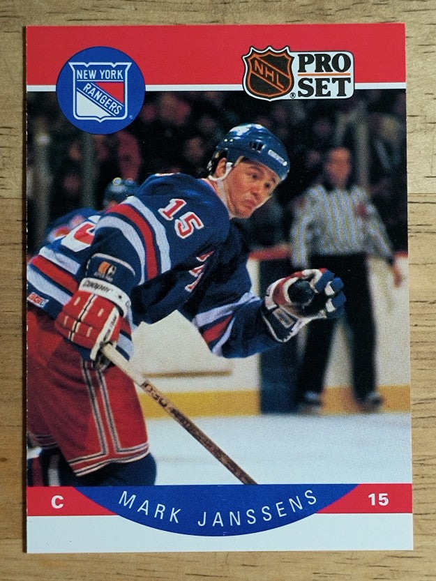 1990-91 Pro Set #199 Mark Janssens RC
