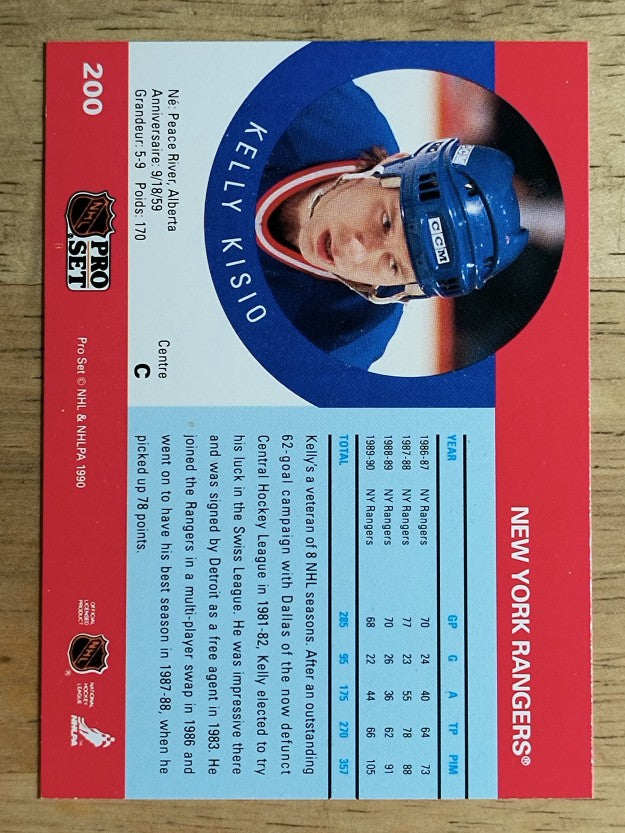 1990-91 Pro Set #200 Kelly Kisio