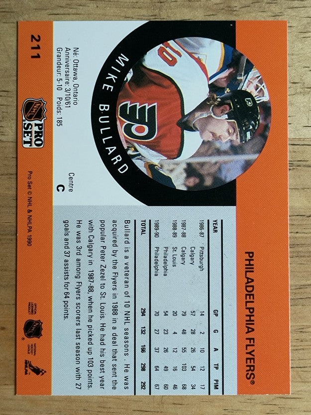 1990-91 Pro Set #211 Mike Bullard