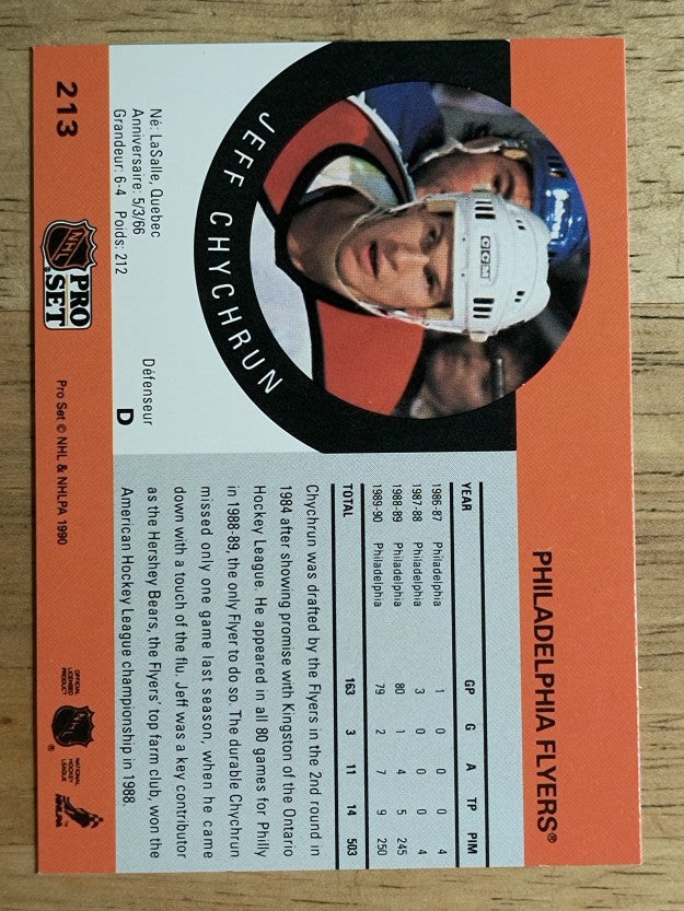 1990-91 Pro Set #213 Jeff Chychrun RC