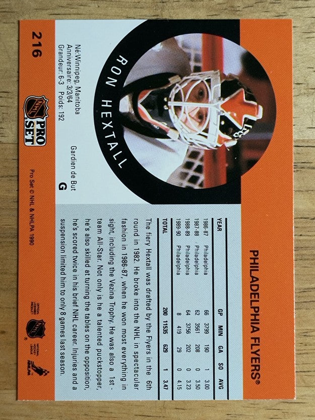 1990-91 Pro Set #216 Ron Hextall