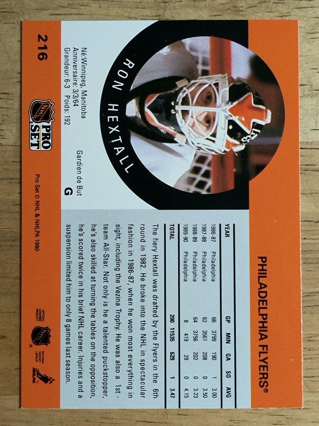 1990-91 Pro Set #216 Ron Hextall
