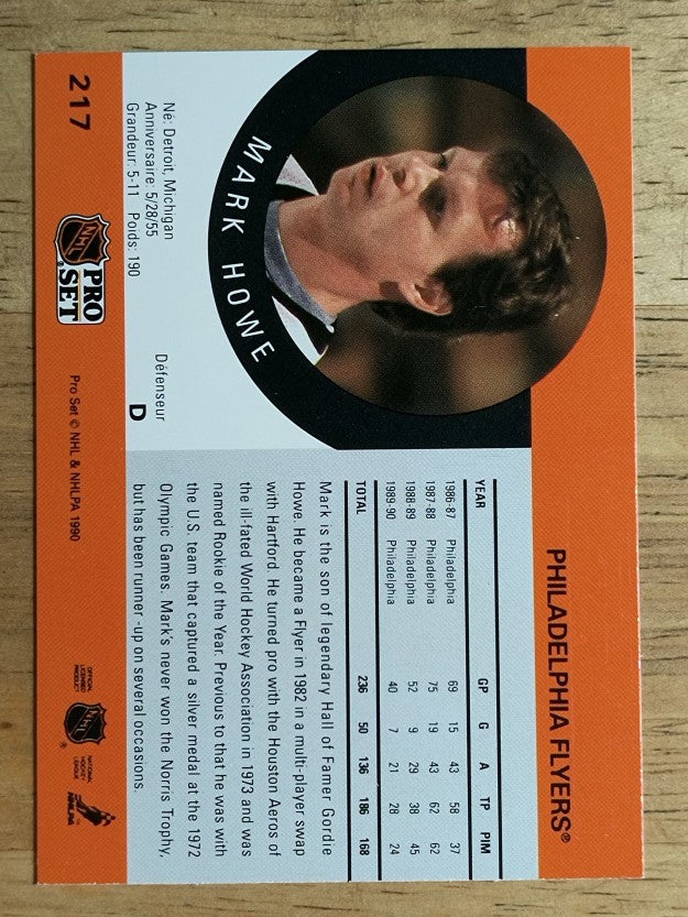1990-91 Pro Set #217 Mark Howe